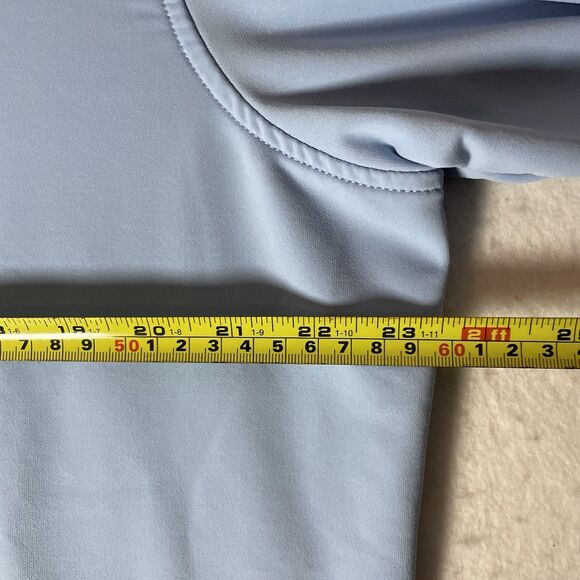 Peter Millar Men 1/4 Zip Blue Large Columbia University Crest Stretch Golf - Picture 6 of 9